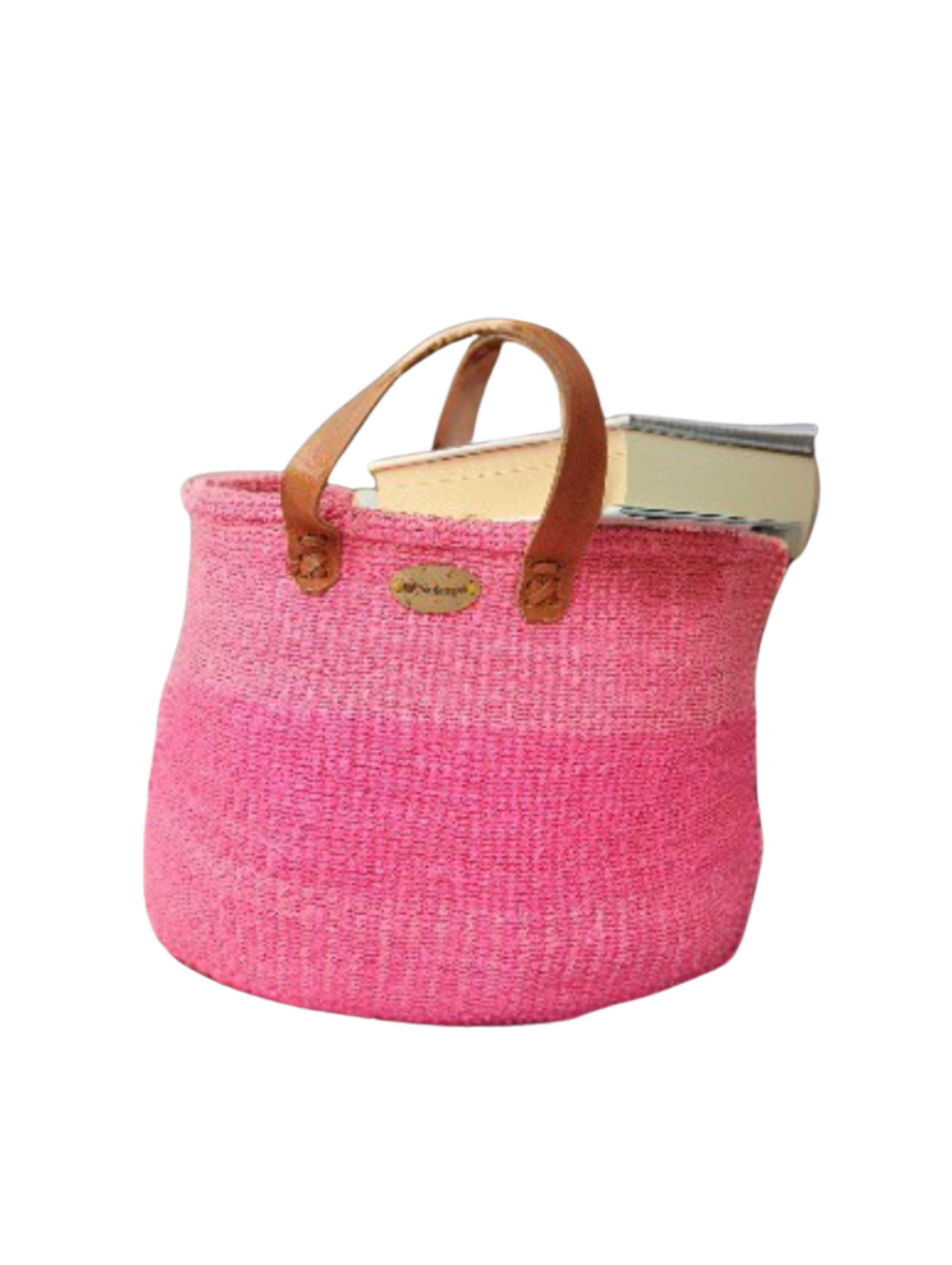 Pink kiondo floor basket -Medium