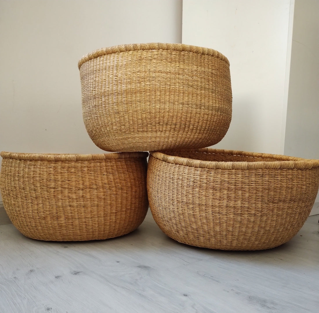 About Bolga Baskets .What is a Bolga Basket Made Of?