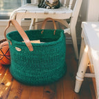 SISAL LARGE BASKET home decor green