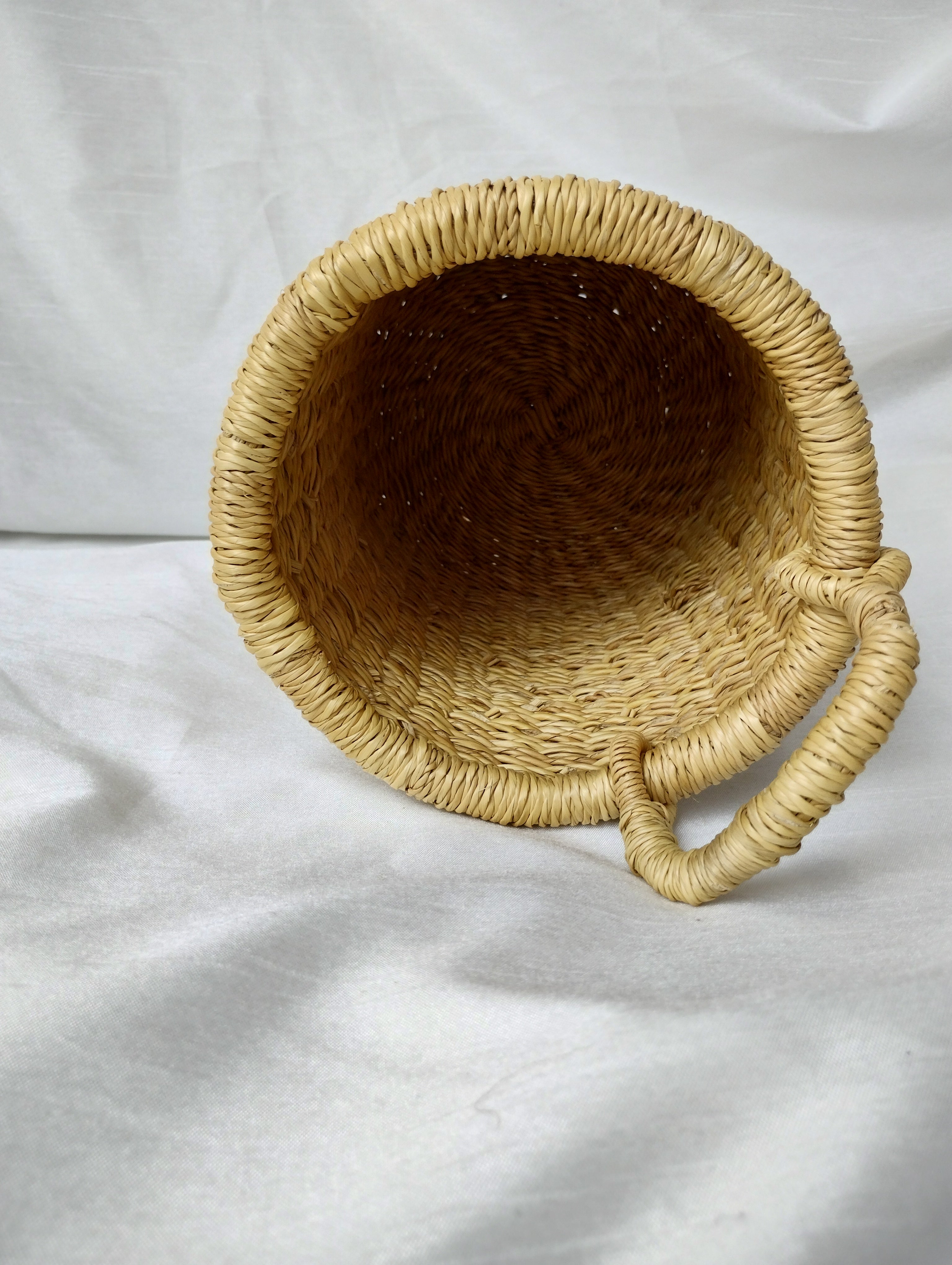 natural woven wall hanging basket boho home decor