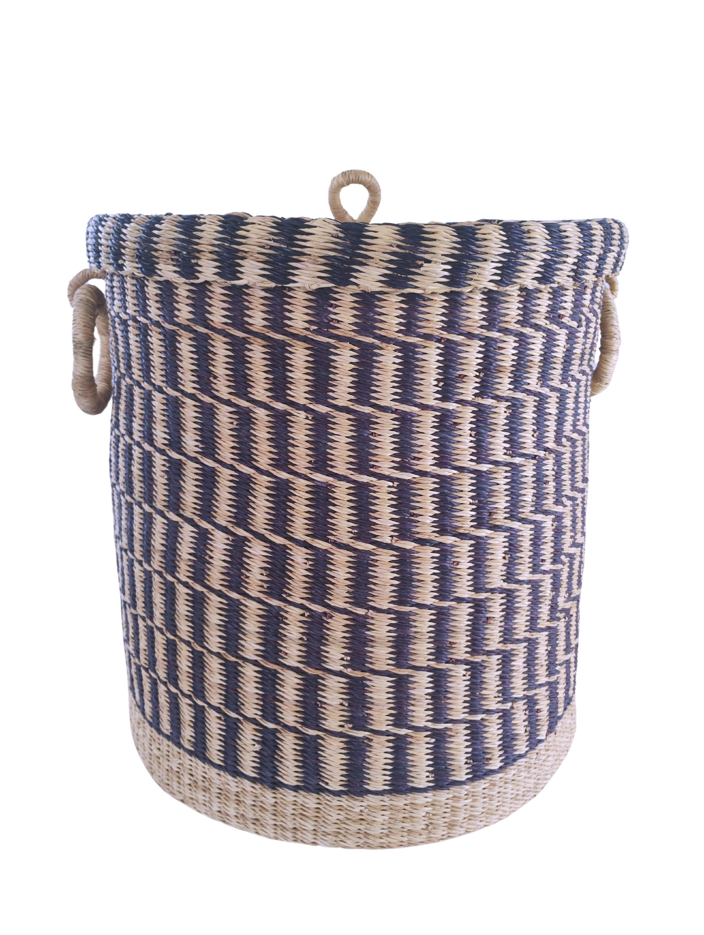 Laundry basket with lid