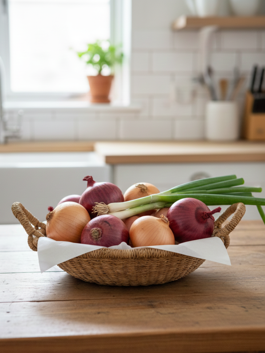 vegetable handwoven baskets Nordic home