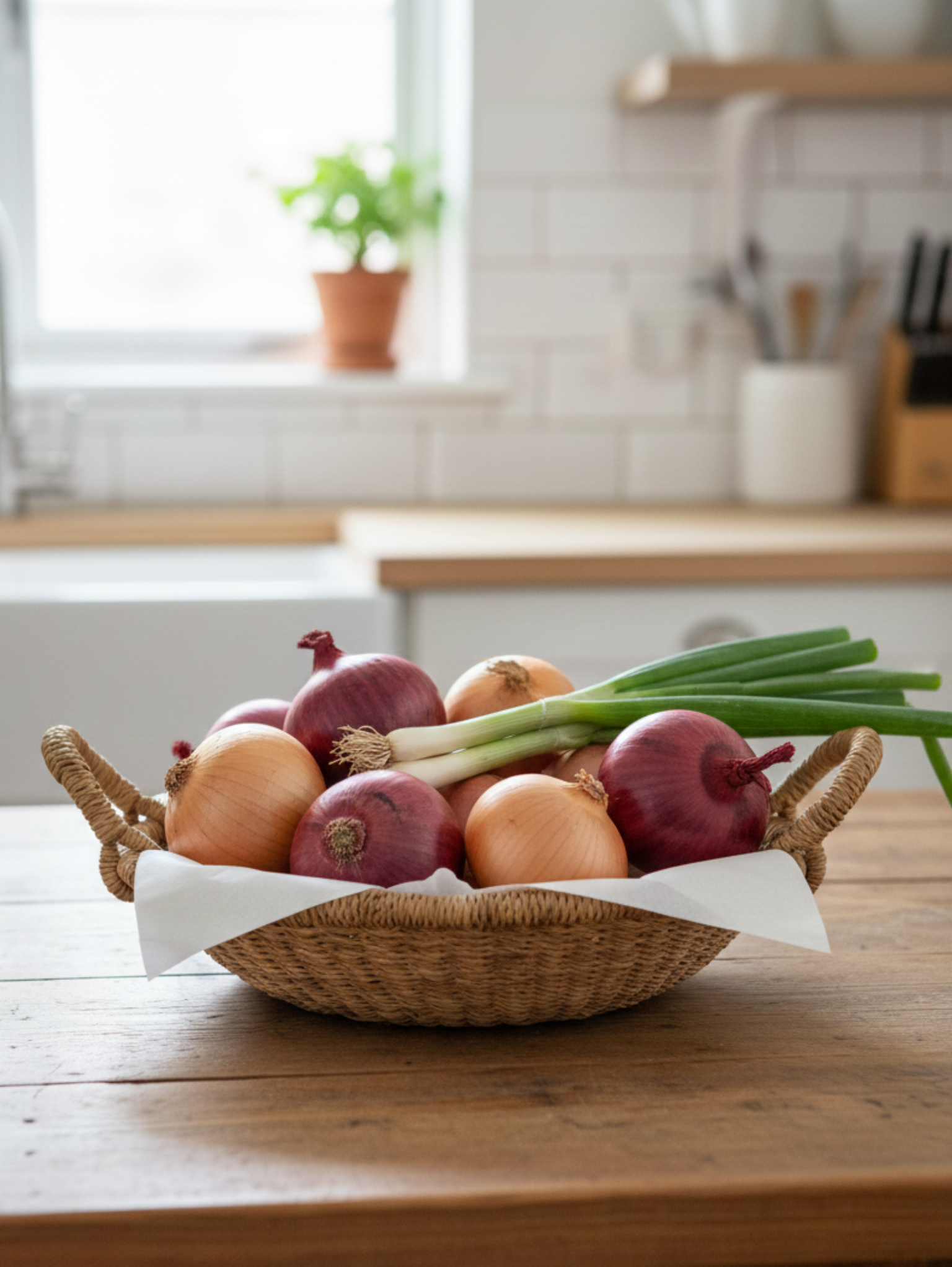 vegetable handwoven baskets Nordic home
