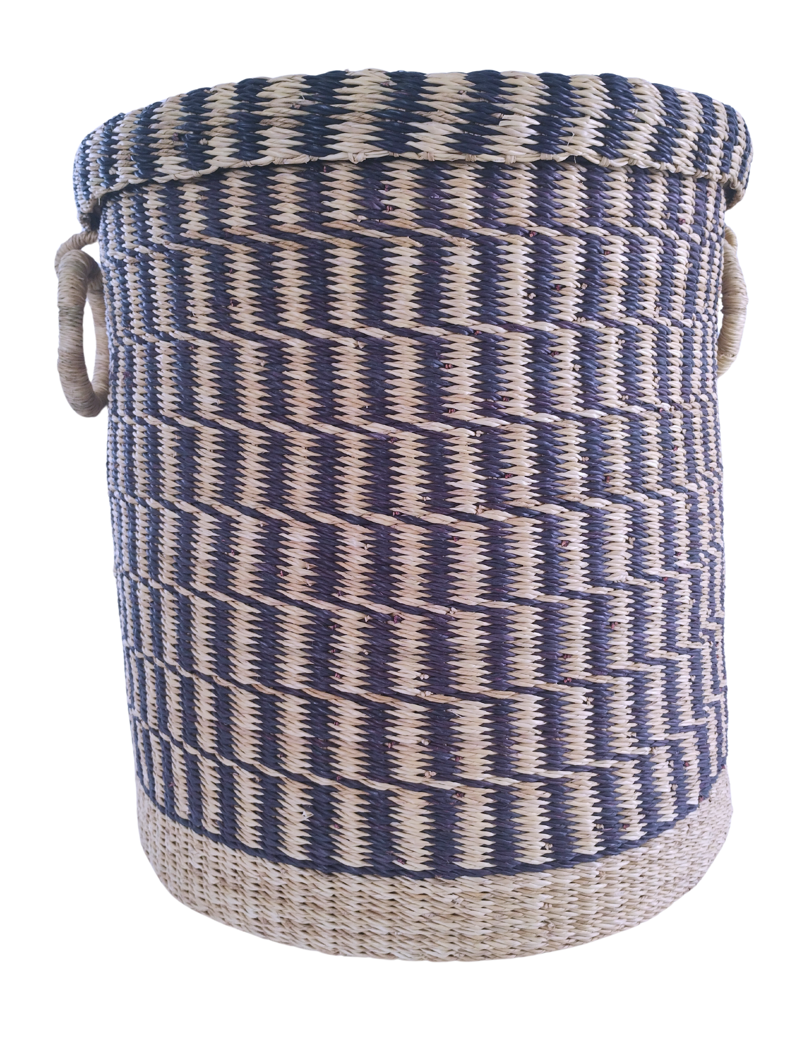 Natural elephant grass laundry basket for stylish storage and Nordic interiors Nokupa