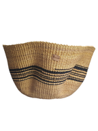 Floor storage basket Scandinavian black pattern boho living room blankets