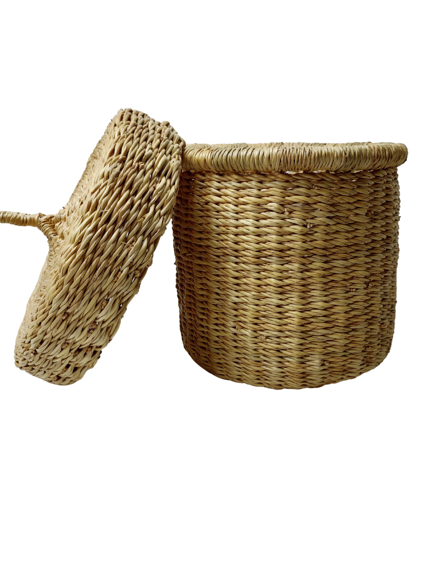 Small storage basket with lid