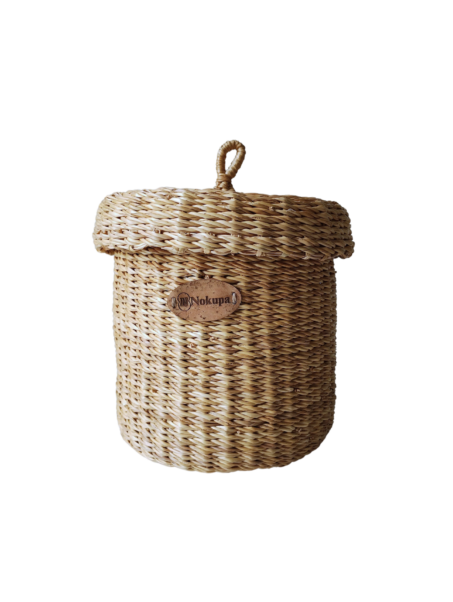 Small storage basket with lid