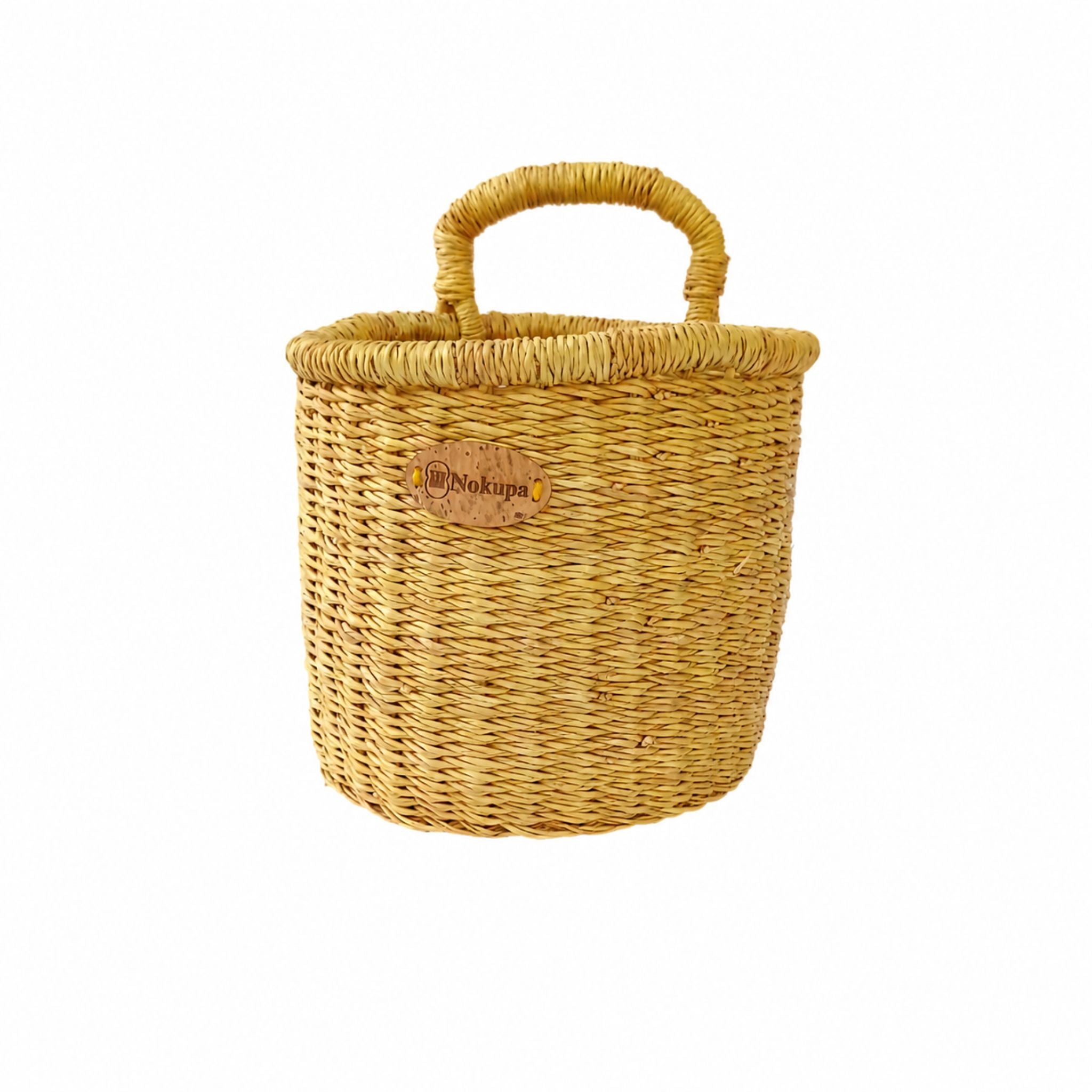 woven wall decor basket for boho home styling-Nokupa